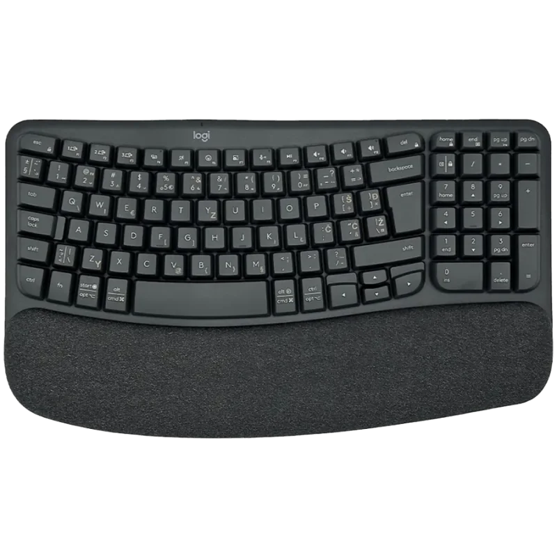 LOGITECH Wave Bluetooth ergonomic keyboard - GRAPHITE - US INT'L - 1