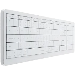 CLEVETURA CLVX 1 Touch-On-Keys AI Wireless Keyboard, ANSI US Mac layout, Scissor Switches, Aluminum Chassis, Interactive RGB, Ma