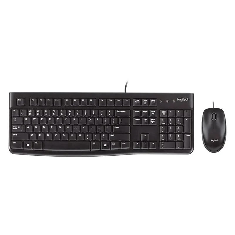 LOGITECH MK120 Corded Combo - BLACK - USB - US INT'L - EER - 1