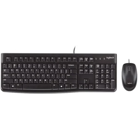 LOGITECH MK120 Corded Combo - BLACK - USB - US INT'L - EER - 1