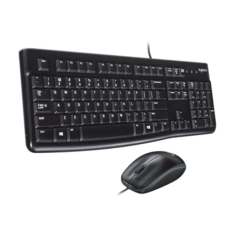 LOGITECH MK120 Corded Combo - BLACK - USB - US INT'L - EER - 1