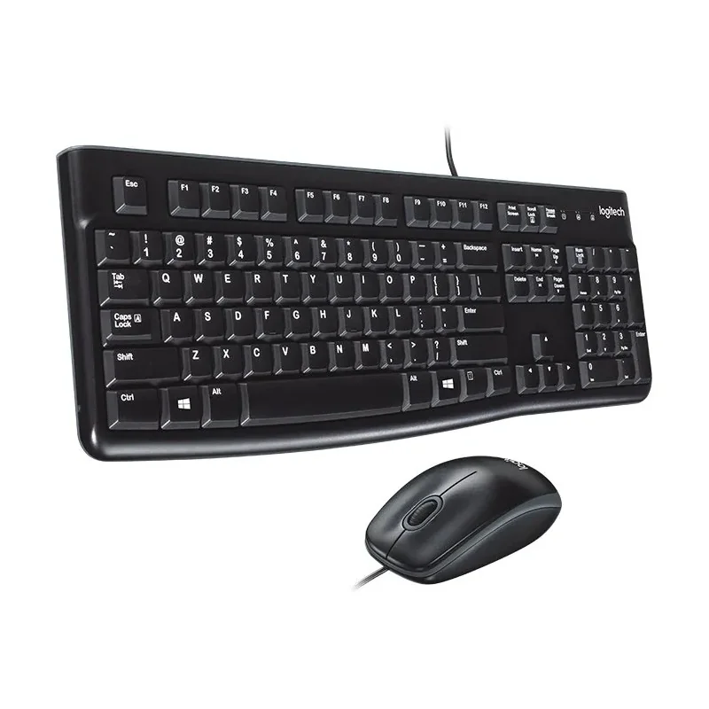 LOGITECH MK120 Corded Combo - BLACK - USB - US INT'L - EER - 1