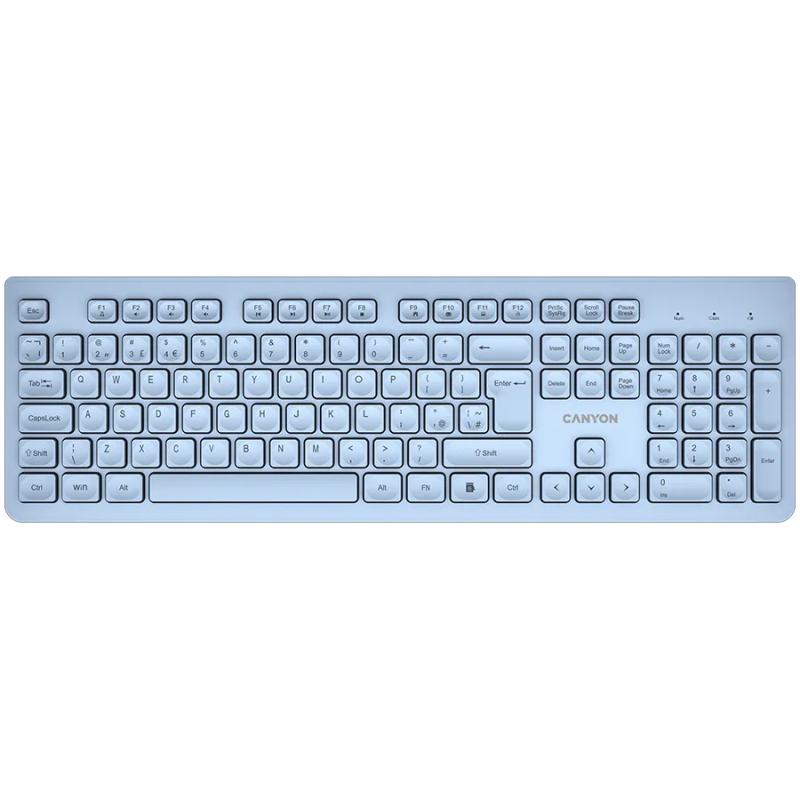 CANYON keyboard HKB-W01 UK/US AAA Wireless Blue - 1