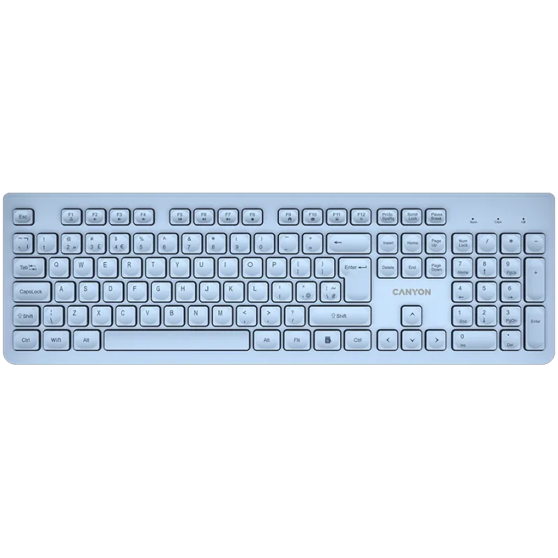 CANYON keyboard HKB-W01 UK/US AAA Wireless Blue - 1