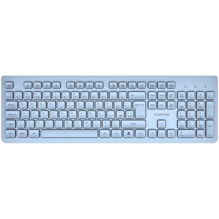 CANYON keyboard HKB-W01 UK/US AAA Wireless Blue - 1