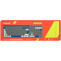 CANYON keyboard HKB-W03 EN AAA Wireless Grey - 8