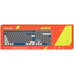 CANYON keyboard HKB-W03 EN AAA Wireless Grey - 8