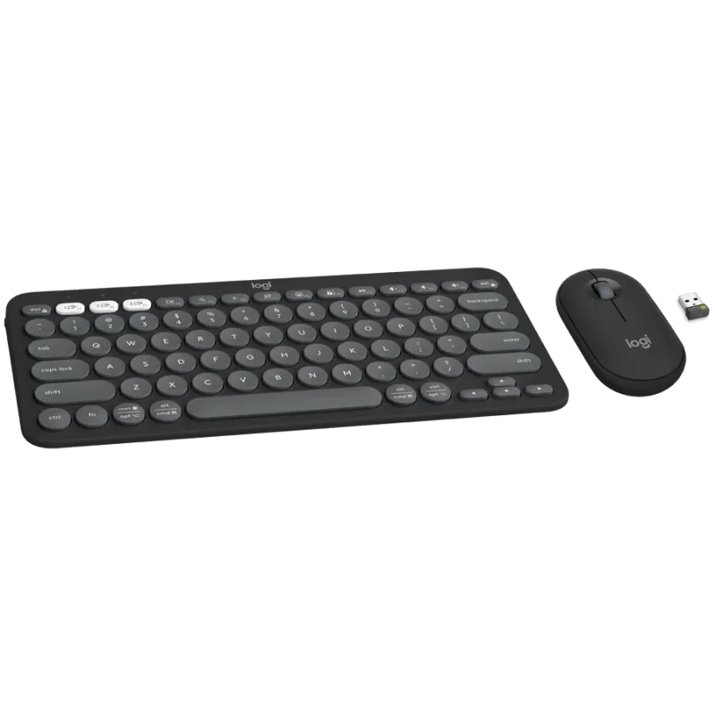 LOGITECH Pebble 2 Bluetooth Keyboard Combo - TONAL GRAPHITE - US INT'L - 1