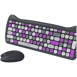 CANYON HSET-W6 EN Keyboard+Mouse Kitty Edition AAA+АА Wireless Violet - 3