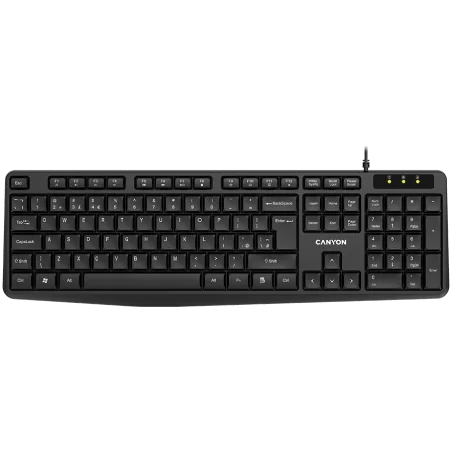 CANYON keyboard KB-1 EN/BG Wired Black - 1