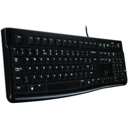 LOGITECH K120 Corded Keyboard - BLACK - USB - US INT'L - B2B - 1