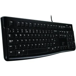 LOGITECH K120 Corded Keyboard - BLACK - USB - US INT'L - B2B - 1