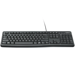 LOGITECH K120 Corded Keyboard - BLACK - USB - US INT'L - B2B - 3