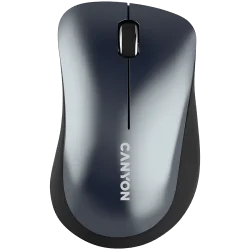 CANYON MW-11, 2.4 GHz Wireless mouse,with 3 buttons, DPI 1200, Battery:AAA*2pcs,Black,67*109*38mm,0.063kg - 1