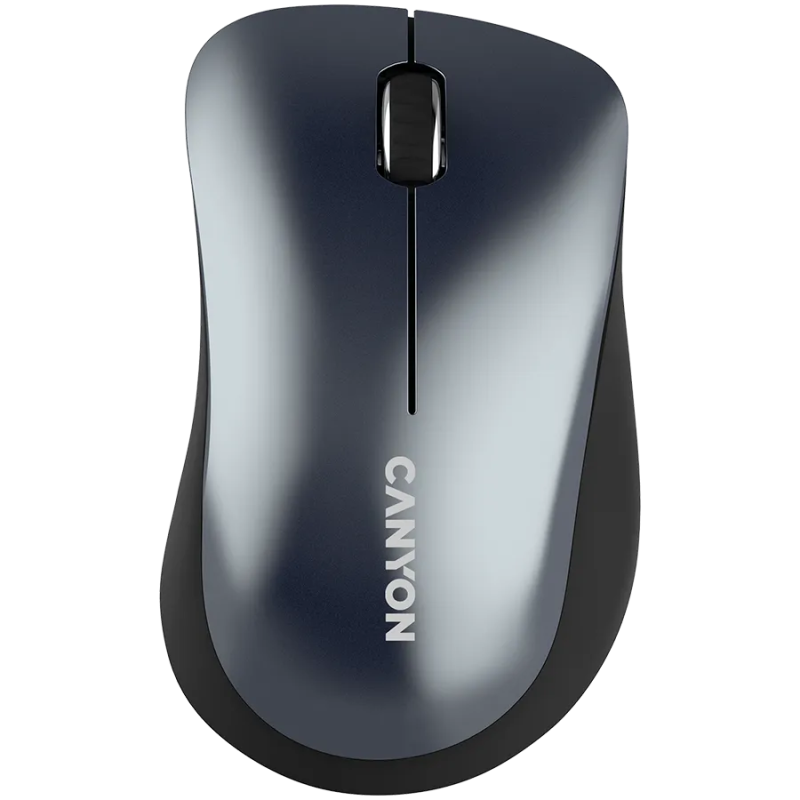 CANYON MW-11, 2.4 GHz Wireless mouse,with 3 buttons, DPI 1200, Battery:AAA*2pcs,Black,67*109*38mm,0.063kg - 1