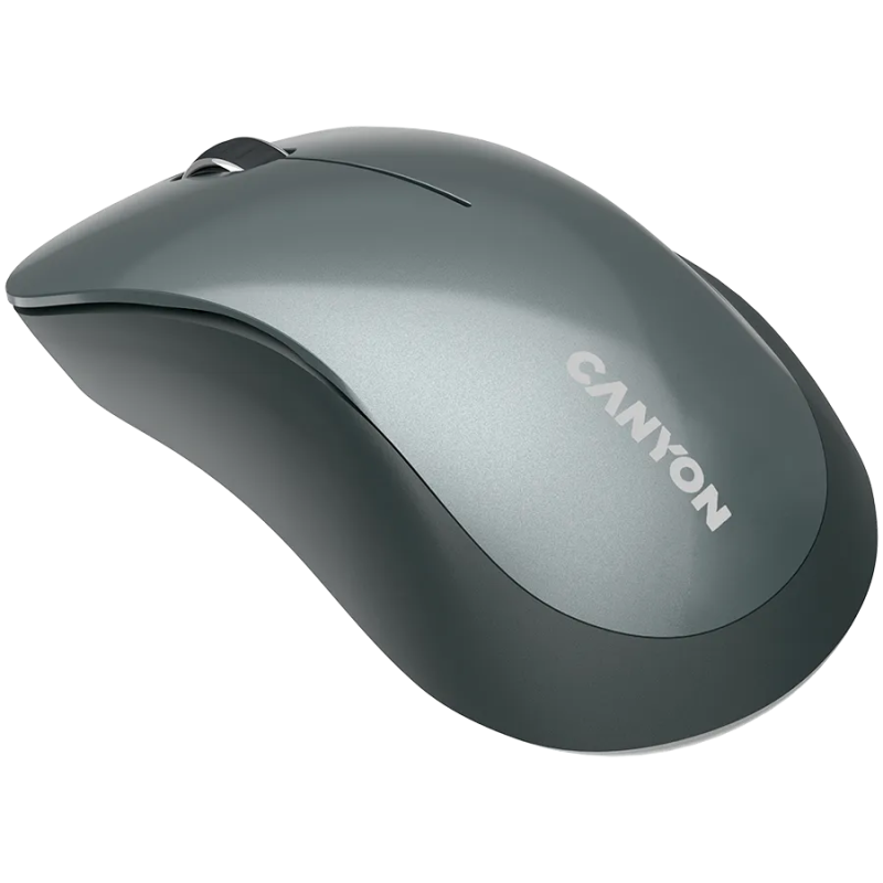 CANYON MW-11, 2.4 GHz Wireless mouse,with 3 buttons, DPI 1200, Battery:AAA*2pcs,Black,67*109*38mm,0.063kg - 1
