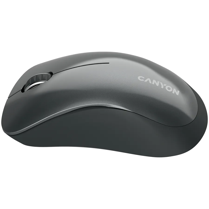 CANYON MW-11, 2.4 GHz Wireless mouse,with 3 buttons, DPI 1200, Battery:AAA*2pcs,Black,67*109*38mm,0.063kg - 1