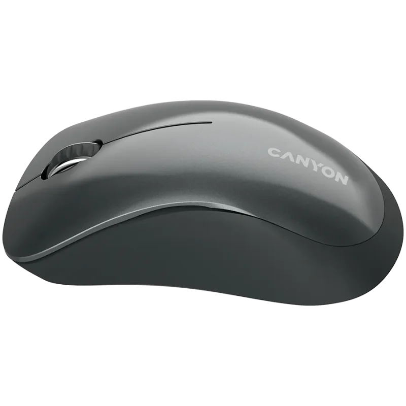CANYON MW-11, 2.4 GHz Wireless mouse,with 3 buttons, DPI 1200, Battery:AAA*2pcs,Black,67*109*38mm,0.063kg - 1