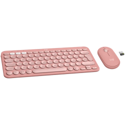 LOGITECH Pebble 2 Bluetooth Keyboard Combo - TONAL ROSE - US INT'L - 1