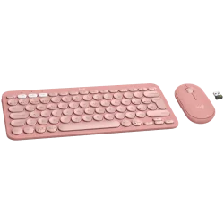 LOGITECH Pebble 2 Bluetooth Keyboard Combo - TONAL ROSE - US INT'L - 1
