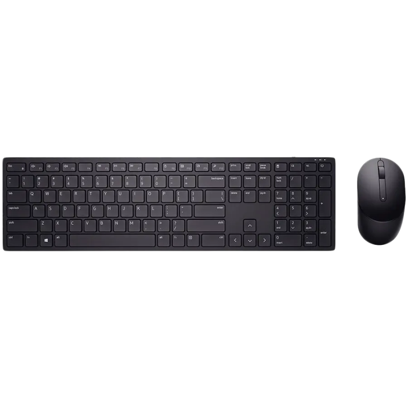 Dell Pro Wireless Keyboard and Mouse - KM5221W - US International (QWERTY) - Black - 1