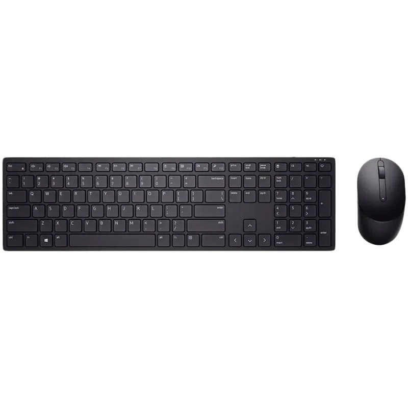 Dell Pro Wireless Keyboard and Mouse - KM5221W - US International (QWERTY) - Black - 1