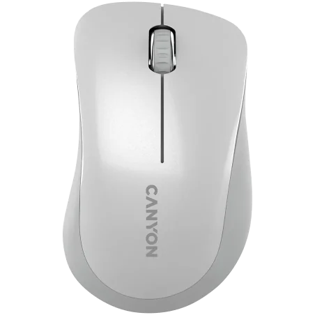 CANYON MW-11, 2.4 GHz Wireless mouse ,with 3 buttons, DPI 1200, Battery:AAA*2pcs ,pearl white grey67*109*38mm 0.063kg - 1