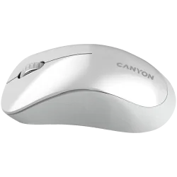 CANYON MW-11, 2.4 GHz Wireless mouse ,with 3 buttons, DPI 1200, Battery:AAA*2pcs ,pearl white grey67*109*38mm 0.063kg - 2