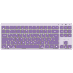 CANYON Keyboard OnType 10 Low Profile EN Wired Violet - 1