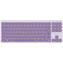 CANYON Keyboard OnType 10 Low Profile EN Wired Violet - 1