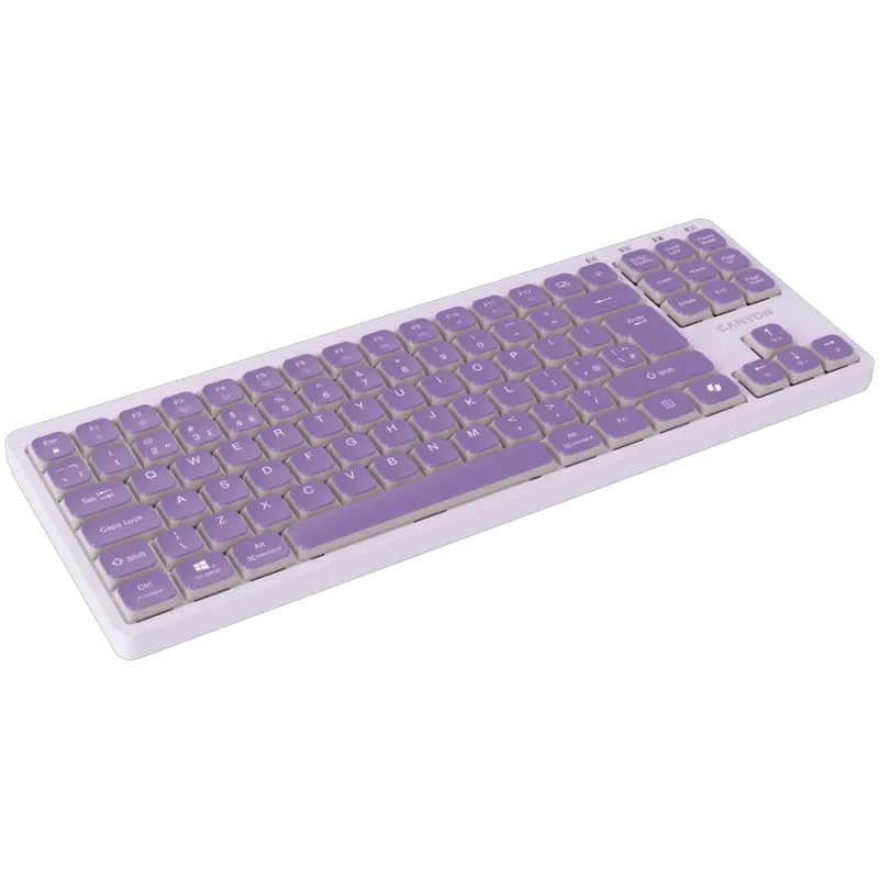 CANYON Keyboard OnType 10 Low Profile EN Wired Violet - 1