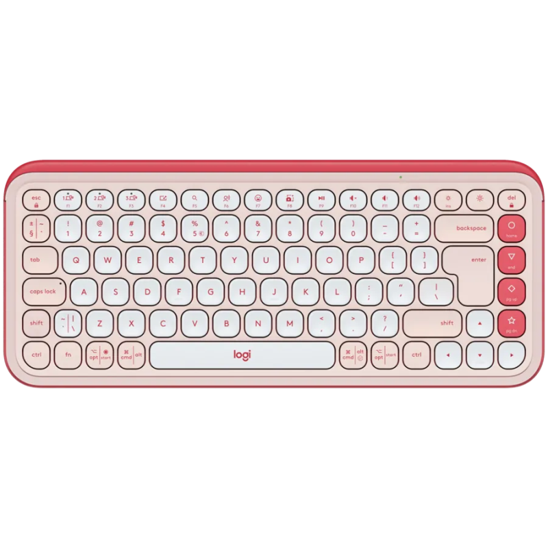 LOGITECH POP ICON KEYS - ROSE - US INT'L - BT - INTNL-973 - 1