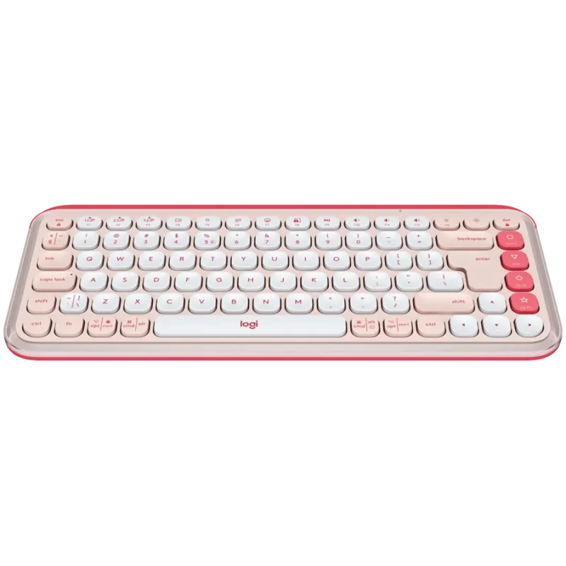 LOGITECH POP ICON KEYS - ROSE - US INT'L - BT - INTNL-973 - 1