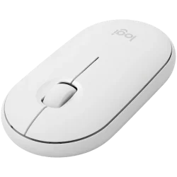 LOGITECH M350S Pebble 2 Bluetooth Mouse - TONAL WHITE - 2