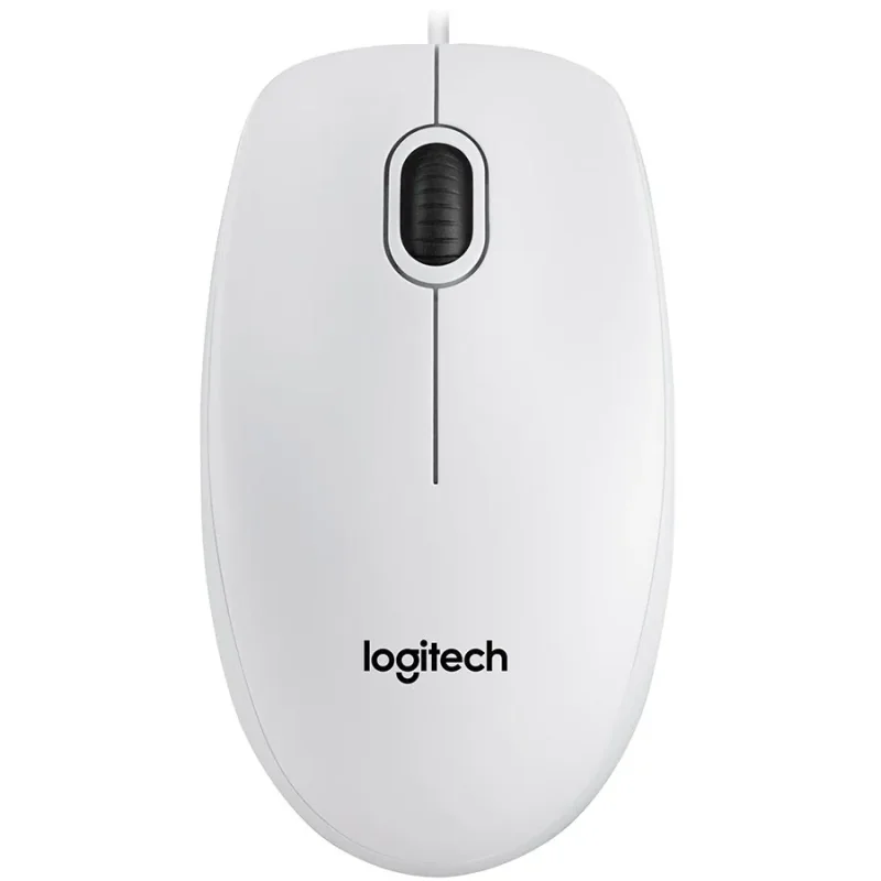 LOGITECH B100 Corded Mouse - WHITE - USB - B2B - 1