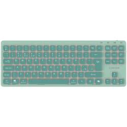 CANYON Keyboard OnType 10 Low Profile EN Wired Green - 1