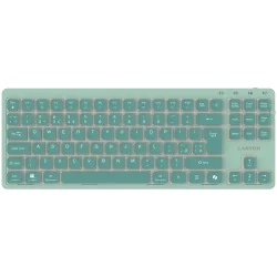 CANYON Keyboard OnType 10 Low Profile EN Wired Green - 1