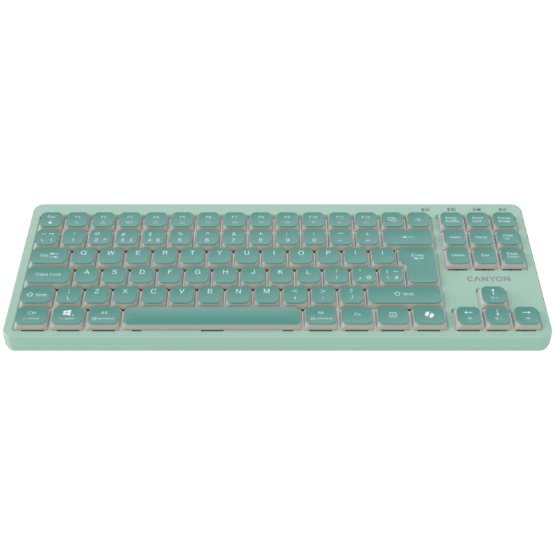 CANYON Keyboard OnType 10 Low Profile EN Wired Green - 1