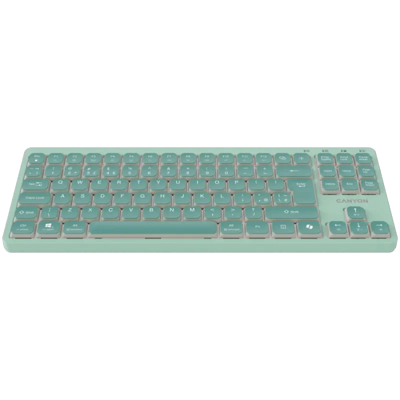 CANYON Keyboard OnType 10 Low Profile EN Wired Green - 1