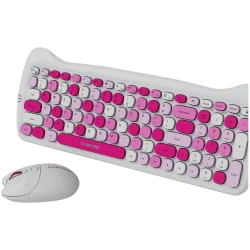 CANYON HSET-W6 EN Keyboard+Mouse Kitty Edition AAA+АА Wireless Pink - 5