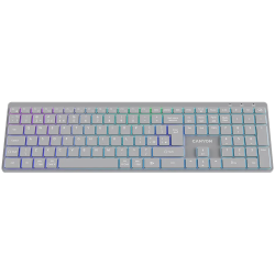 CANYON keyboard HKB-W11 UK/US RGB Dual Mode Wireless Grey - 2