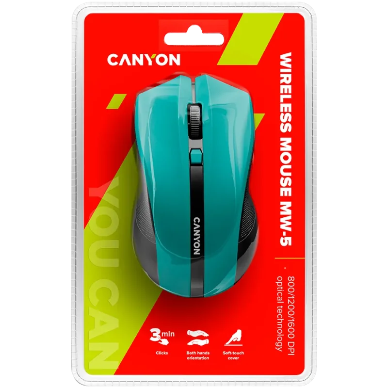 CANYON mouse MW-5 Wireless Green - 1