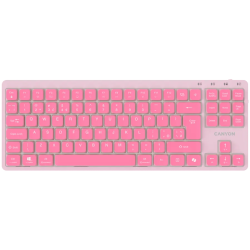 CANYON Keyboard OnType 10 Low Profile EN Wired Pink - 1