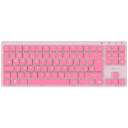 CANYON Keyboard OnType 10 Low Profile EN Wired Pink - 1