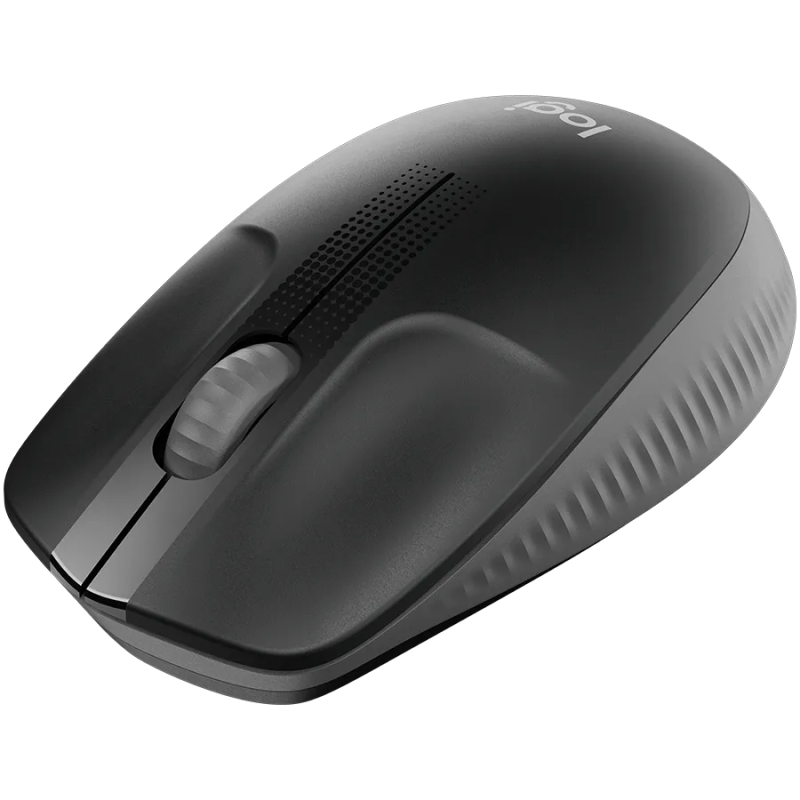 LOGITECH M190 Wireless Mouse - MID GREY - 1