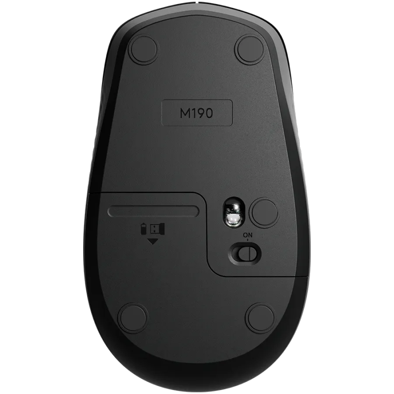 LOGITECH M190 Wireless Mouse - MID GREY - 1