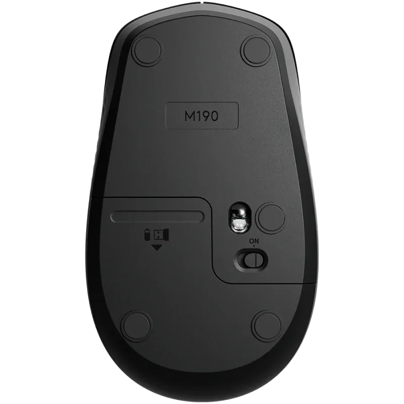 LOGITECH M190 Wireless Mouse - MID GREY - 1