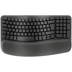 LOGITECH Wave Bluetooth ergonomic keyboard - GRAPHITE - US INT'L - B2B - 1