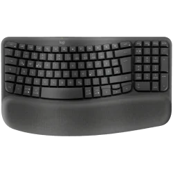 LOGITECH Wave Bluetooth ergonomic keyboard - GRAPHITE - US INT'L - B2B - 1