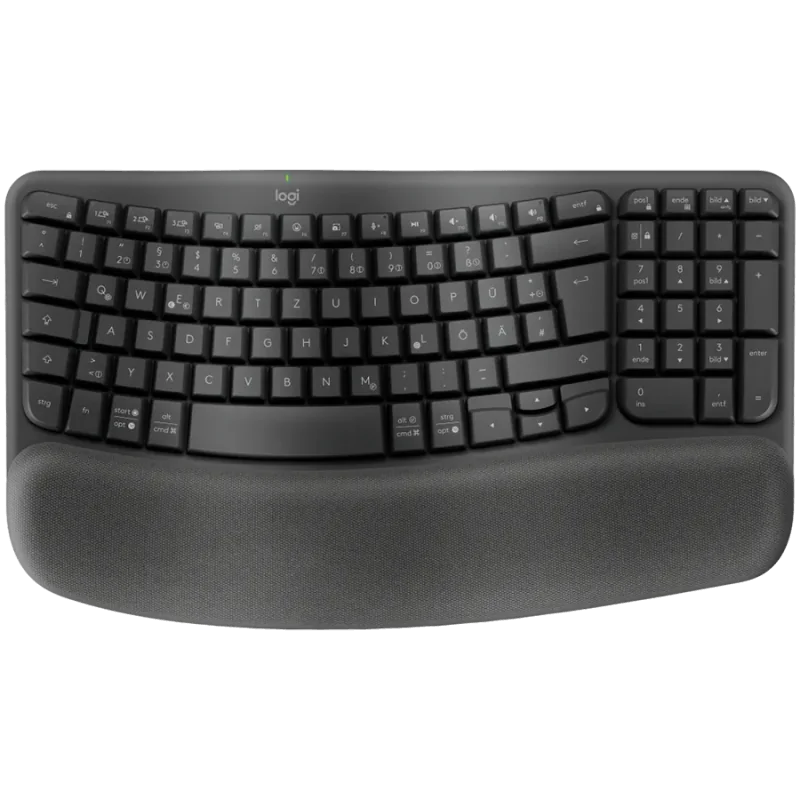 LOGITECH Wave Bluetooth ergonomic keyboard - GRAPHITE - US INT'L - B2B - 1